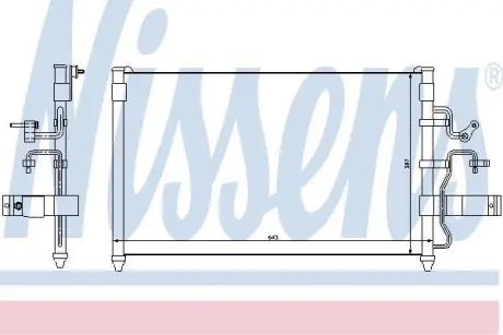 Конденсер кондиціонера NISSENS 94413
