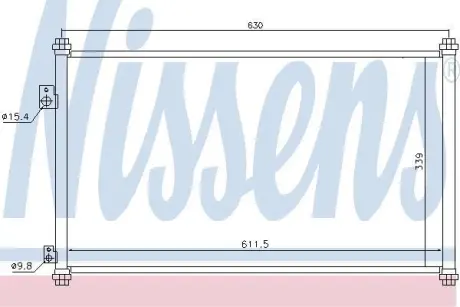 Радіатор кондиціонера NISSENS 94733