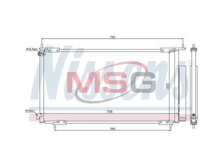Конденсер кондиціонера NISSENS 94772
