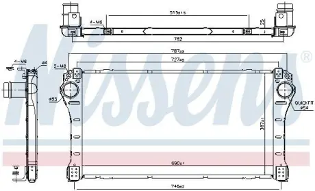 Радіатор наддуву NISSENS 96401