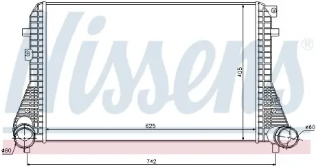 Радіатор інтеркулера NISSENS 96542