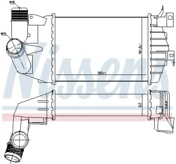 Інтеркулер OPEL ASTRA H (04-) 1.7 CDTi NISSENS 96587