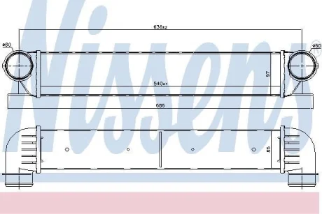 Радіатор інтеркулера NISSENS 96726