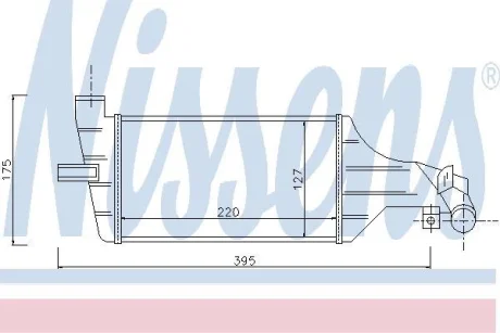 Радіатор інтеркулера NISSENS 96789