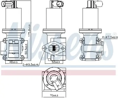 Клапан EGR NIS NISSENS 98180