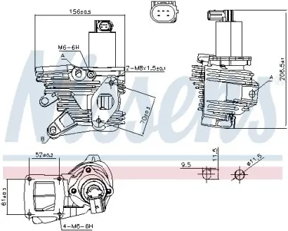 Клапан EGR First Fit NISSENS 98189