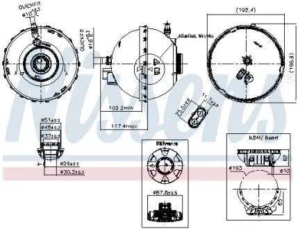 Розширювальний бачок NISSENS 996262