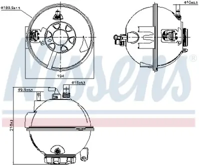 Розширювальний бачок NISSENS 996267