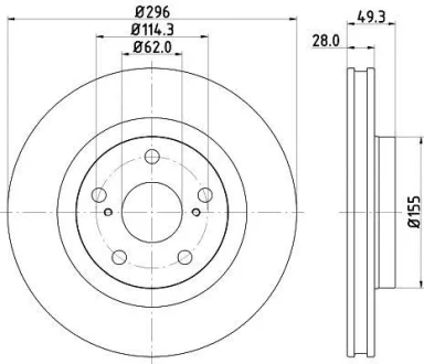 Диск тормозной NISSHINBO ND1048K