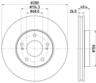 Диск тормозной NISSHINBO ND2002K
