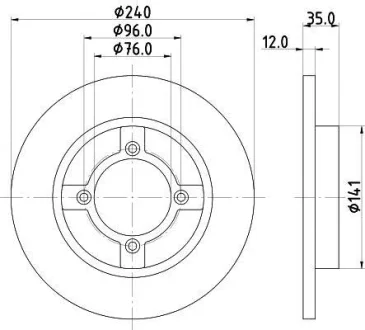 Диск тормозной NISSHINBO ND2040