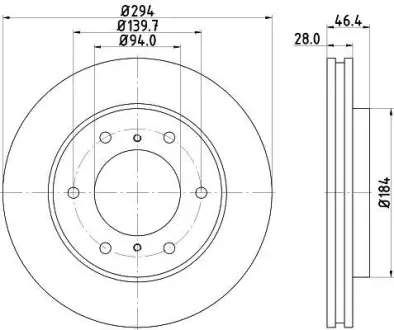 Диск тормозной NISSHINBO ND3009K