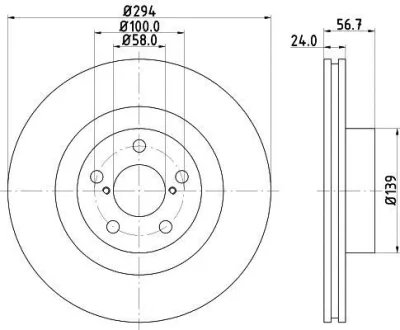 Диск тормозной NISSHINBO ND7004K