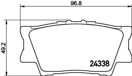 Колодки дискового гальма NISSHINBO NP1016