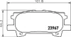 Гальмівні колодки LEXUS/TOYOTA RX/Harrier &quot;R &quot;00-15 =&quot;&quot; NISSHINBO NP1028 (фото 1)