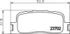 Гальмівні колодки TOYOTA Camry V30 "R "01-06 ="" NISSHINBO NP1030 (фото 1)