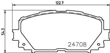 Гальмівні колодки TOYOTA Yaris/Prius \'\'F "06>> ="" NISSHINBO NP1060