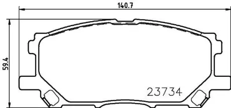 Колодки дискового тормоза NISSHINBO NP1062