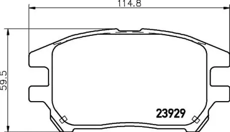Колодки гальмівні дискові передні Lexus RX 300 (00-03) NISSHINBO NP1076