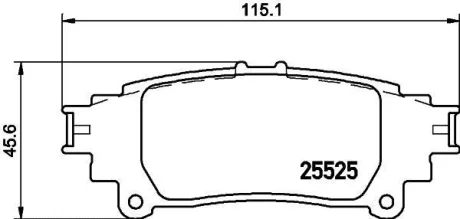 Колодки дискового тормоза NISSHINBO NP1105