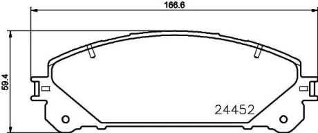 Колодки дискового тормоза NISSHINBO NP1109
