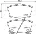 Колодки гальмівні дискові задні Toyota Auris 1.4, 1.6, 1.8, 2.0 (06-) NISSHINBO NP1114 (фото 1)