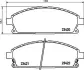 Гальмівні колодки HONDA/INFINITI/NISSAN MDX/Q45/X-Trail "F "95>> ="" NISSHINBO NP2009 (фото 1)