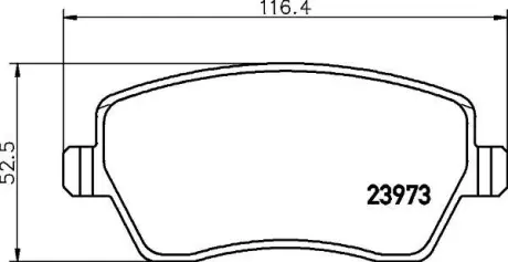 Колодки гальмівні дискові передние Renault Duster, Dokker, Logan, Kangoo 1.5, 1.6 (08-) NISSHINBO NP2010