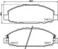 Колодки гальмівні дискові передние Nissan Caravan 2.4, 3.0 (01-) NISSHINBO NP2042 (фото 1)