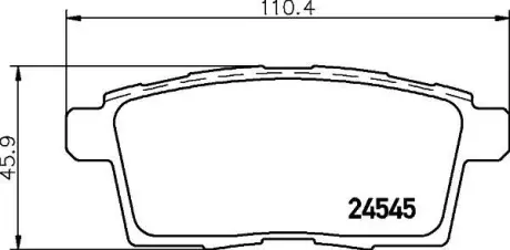 Гальмівні колодки FORD/LINCOLN/MAZDA Edge/MKX/CX-7/CX-9 "R "06>> ="" NISSHINBO NP5024