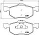 Колодки гальмівні дискові передние Mazda Tribute 2.0, 3.0 (06-08)/Ford KA 1.2, 1.3 (08-) NISSHINBO NP5028 (фото 1)