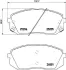 Колодки гальмівні дискові передние Hyundai i40, ix35 1.6, 1.7, 2.0 (11-)/Kia Sportage 2.0, 2.7 (04-) NISSHINBO NP6034 (фото 1)