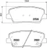 Колодки гальмівні дискові задние Hyundai Santa Fe/Kia Sportage 2.0, 2.2, 2.4 (09-) NISSHINBO NP6083 (фото 1)