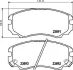 Гальмівні колодки HYUNDAI Coupe/Sonata IV/Tucson/KIA Sportage New/Magentis/Optima -06 ="" NISSHINBO NP6091 (фото 1)