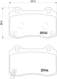 Гальмівні колодки TESLA MODEL S / X "R "12>> ="" NISSHINBO NP6124