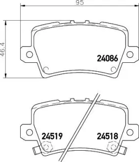 Гальмівні колодки HONDA Civic "R "06-12 ="" NISSHINBO NP8039