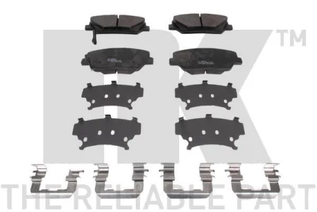 Колодки гальмівні дискові, комплект NK 223449