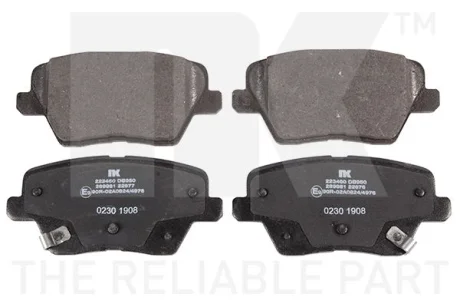 Гальмівні дискові колодки, комплект NK 223460