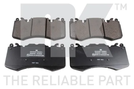 Гальмівні дискові колодки, комплект NK 224036