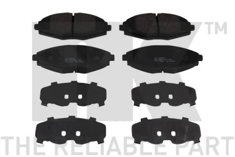 Гальмівні дискові колодки, комплект NK 225004