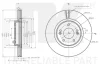 Диск гальмівний невентильований NK 313458 (фото 1)