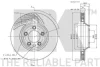 Диск гальмівний невентильований NK 3147105 (фото 3)