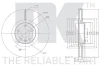 Диск гальмівний невентильований NK 314870 (фото 1)