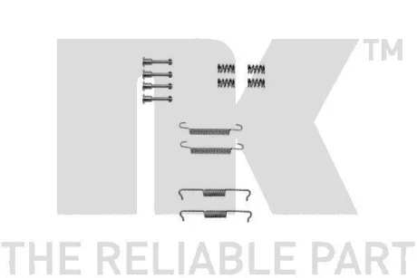 Комплект монтажний гальмівних колодок NK 7915841