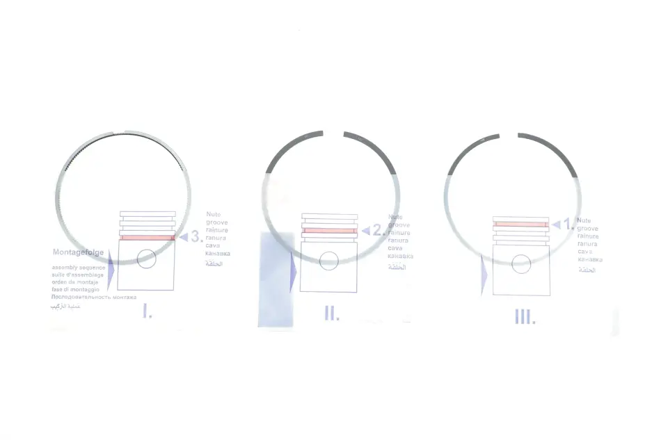 Кільця поршневі BMW 3 (E90)/5(E60/F10) 2.0d (N47 D20) 04-10 (84.00mm/STD) (1.75-1.75-2) NPR 120 007 0049 00 (фото 1)