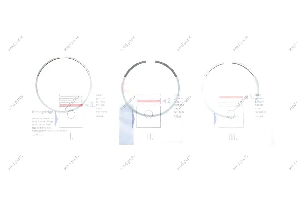 Кільця поршневі Volvo S60/S80/V60/V90/XC40/XC60/XC70/XC90 2.0D 13- (82.00mm/STD) (2-1.75-2) NPR 120 051 0025 00 (фото 1)