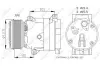 Компресор кондиціонера Renault Laguna 2.0 16V/1.9 dCi 04- NRF 32872 (фото 2)