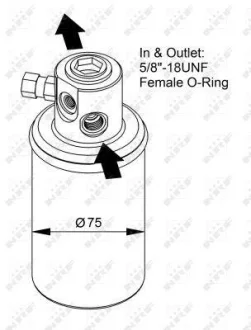 Осушувач кондиціонера MB Sprinter (901-903)/VW LT 95-06 NRF 33231