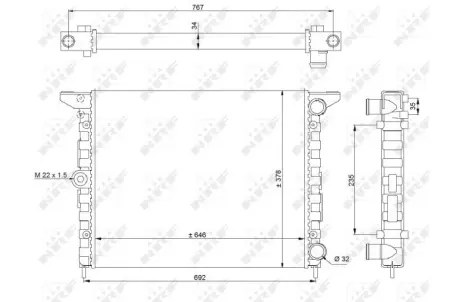 Радіатор NRF 519523