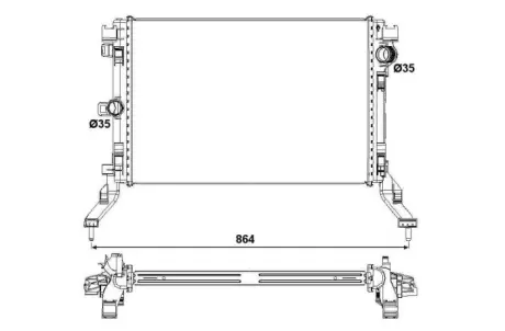 Радіатор охолодження NRF 53026